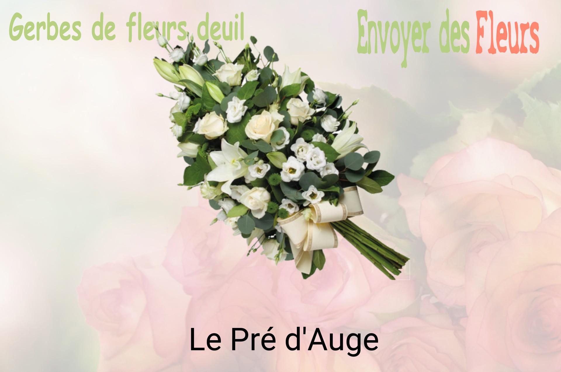 Gerbe de fleurs de deuil livrée à Le Pré-d'Auge